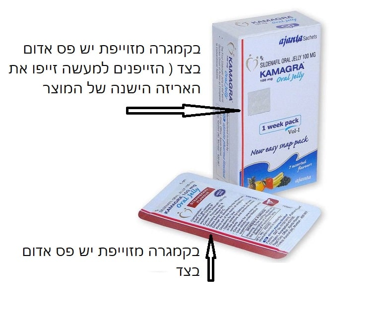 קמגרה מקורית - איך לזהות ? כל המידע והדרכים לזהות מוצר מקורי. 3 קמגרה מזוייפת פס אדום בצד